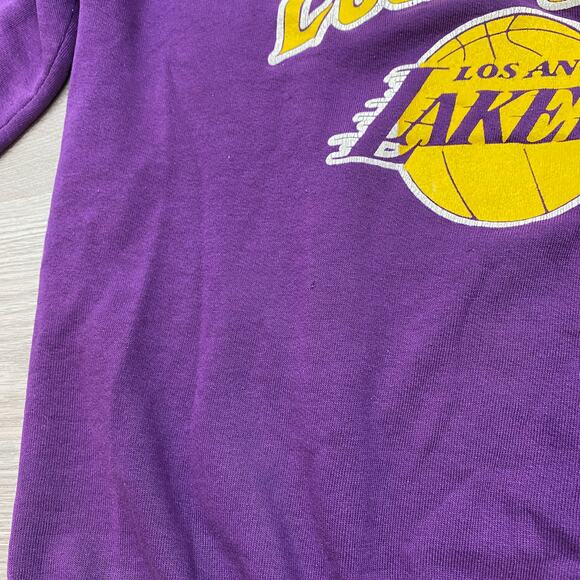 Vintage 90s Los Angeles Lakers Crewneck Pullover Sweatshirt Women's XL - Picture 9 of 11